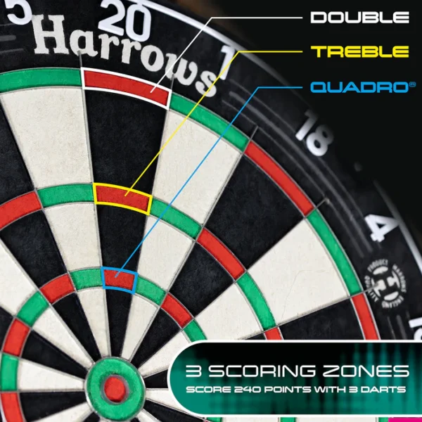 Harrows Sisalový terč QUADRO 240 - Image 2